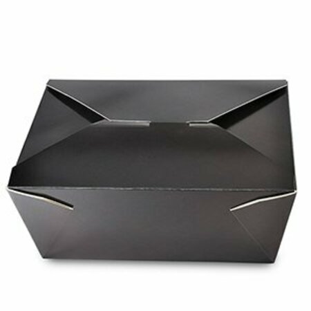 AMERICAREROYAL AmerCareRoyal #4 Folded Takeout Box Black 7.75 in. X 5.5 in. X 3.5 in., 60PK FTB4BK